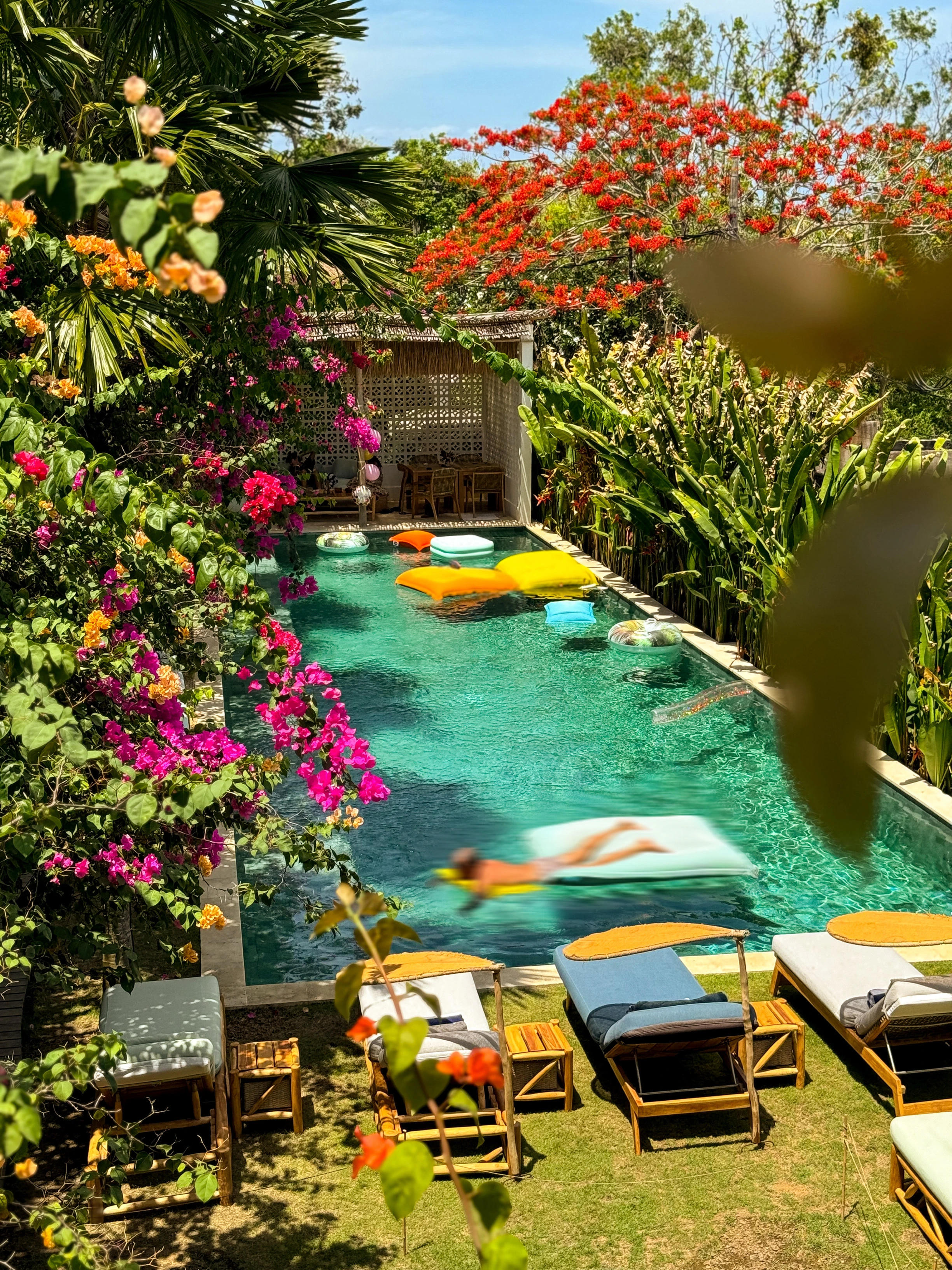 Resort pool production location